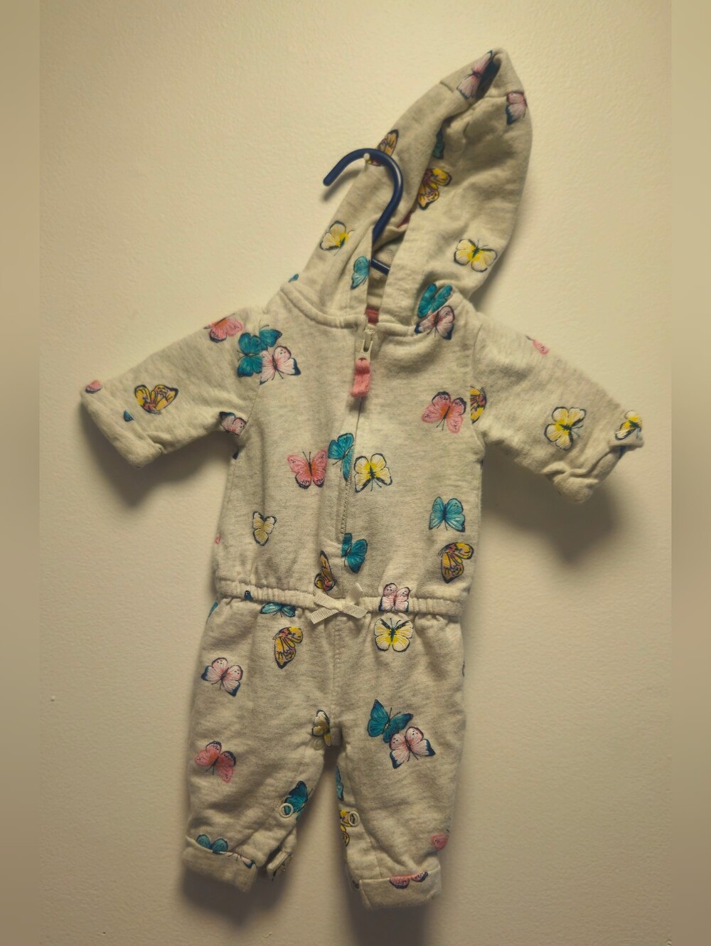 Baby Girl Hooded Romper | Carter's | Newborn